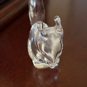 Elegant Clear Glass Animal Figurine